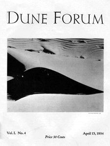 Dune Forum April 15, 1934